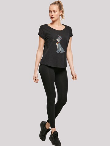 T-shirt 'Disney Lady And The Tramp Spaghetti Heart' F4NT4STIC en noir