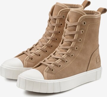 Elbsand High-Top Sneakers in Beige