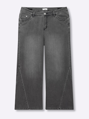 SHEEGO Свободный крой Джинсы в Серый