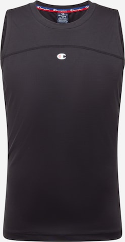 Champion Authentic Athletic Apparel - Camisa funcionais em preto: frente