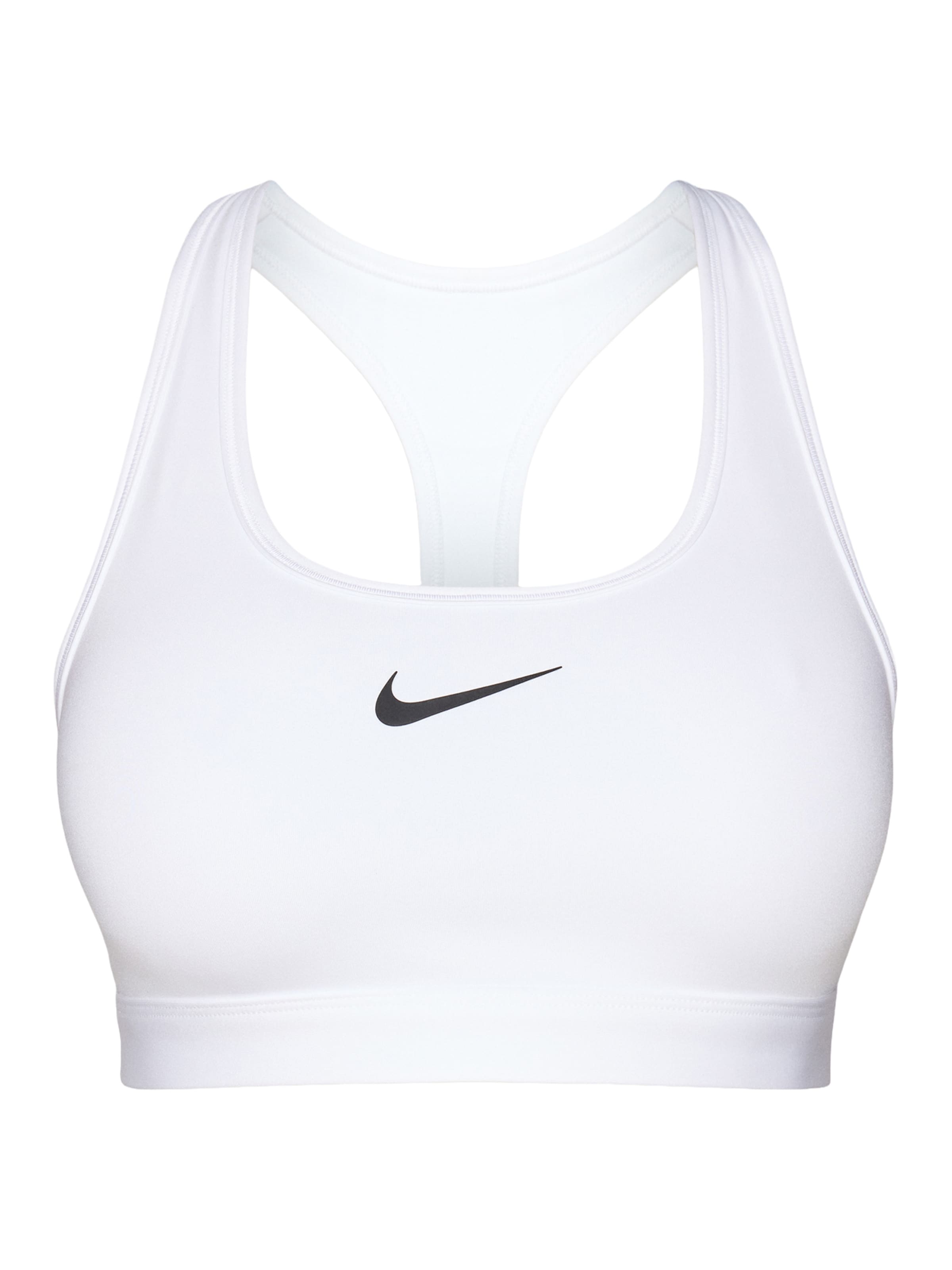 NIKE Biustonosz sportowy 'SWSH' w kolorze biały: przód