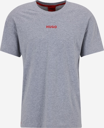 HUGO Red Schlafshirt 'Linked' in Grau: predná strana