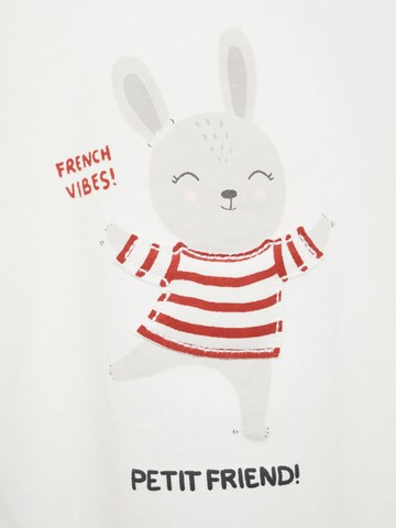 Tricou 'PETIT' de la MANGO KIDS pe bej