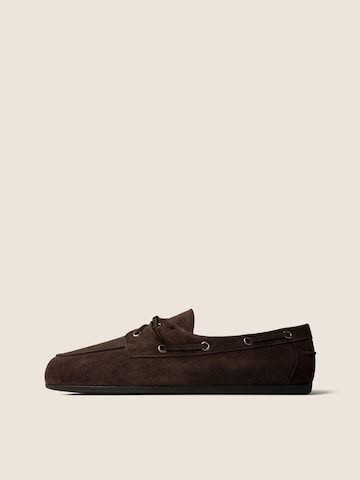 L37 HANDMADE SHOES Mocassins 'SLOW LIFE' in Bruin: voorkant