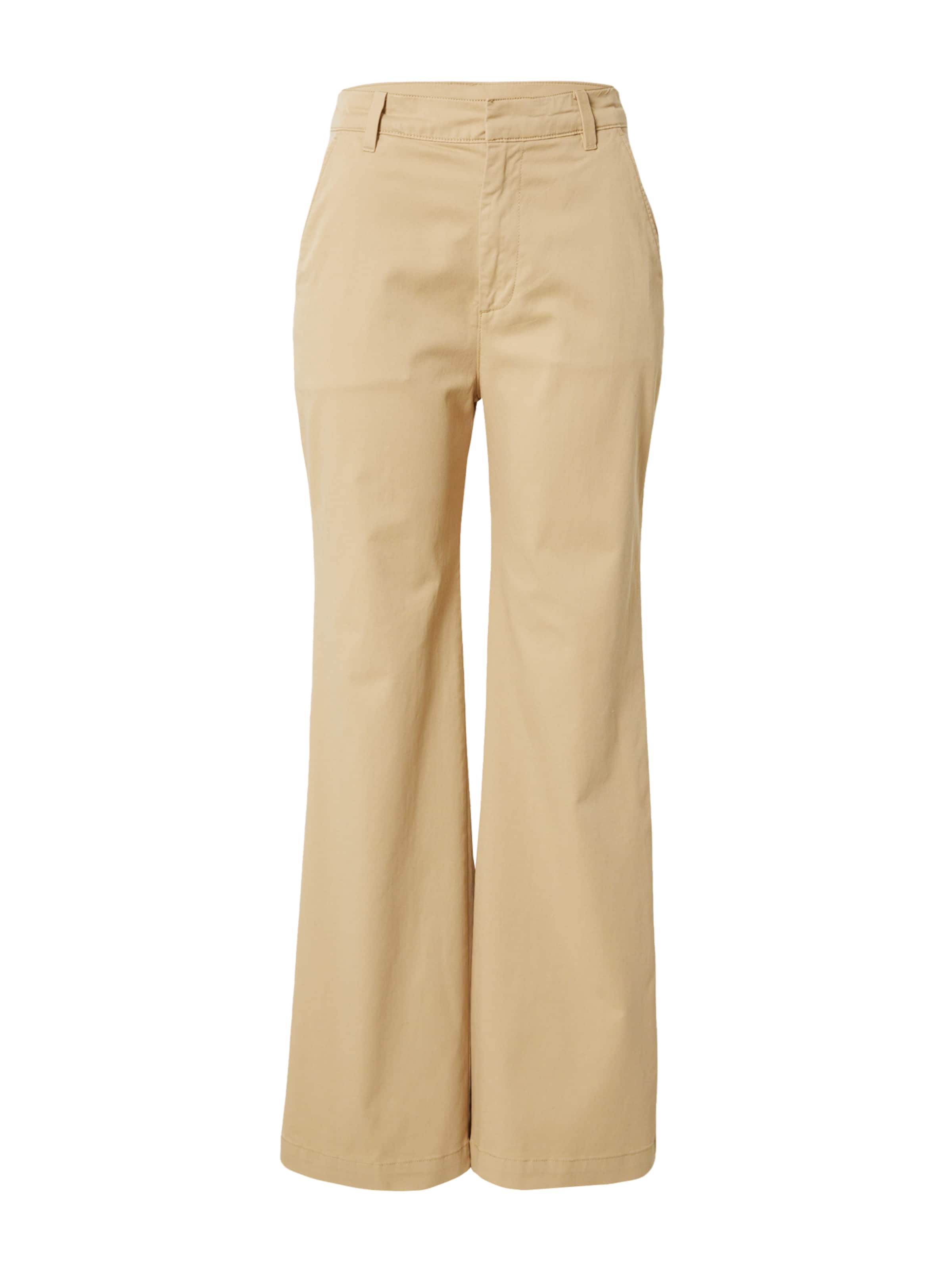 GAP Wide Leg Hose in Beige: Vorderseite