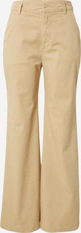 Wide Leg Pantalon GAP en beige : devant