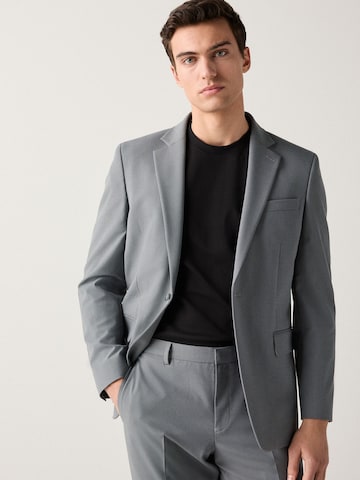 Next Slim fit Business-colbert 'Motionflex' in Grijs: voorkant