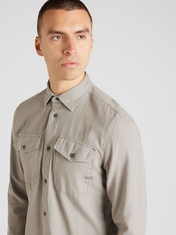 G-Star RAW Regular Fit Skjorte 'Marine' i grå