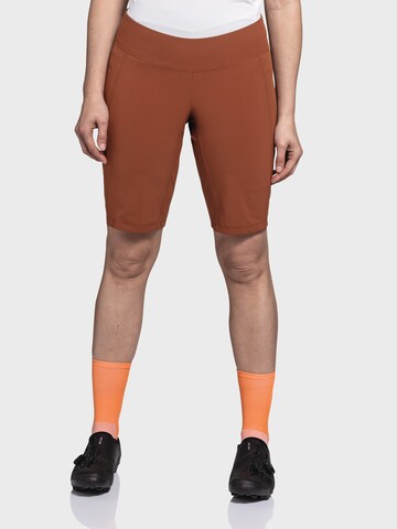 Schöffel Regular Outdoor trousers in Red: front