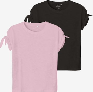 T-Shirt NAME IT en rose : devant