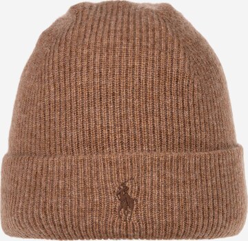 Bonnet Polo Ralph Lauren en marron : devant