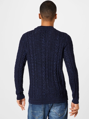 JACK & JONES Sweter 'Albert' w kolorze niebieski