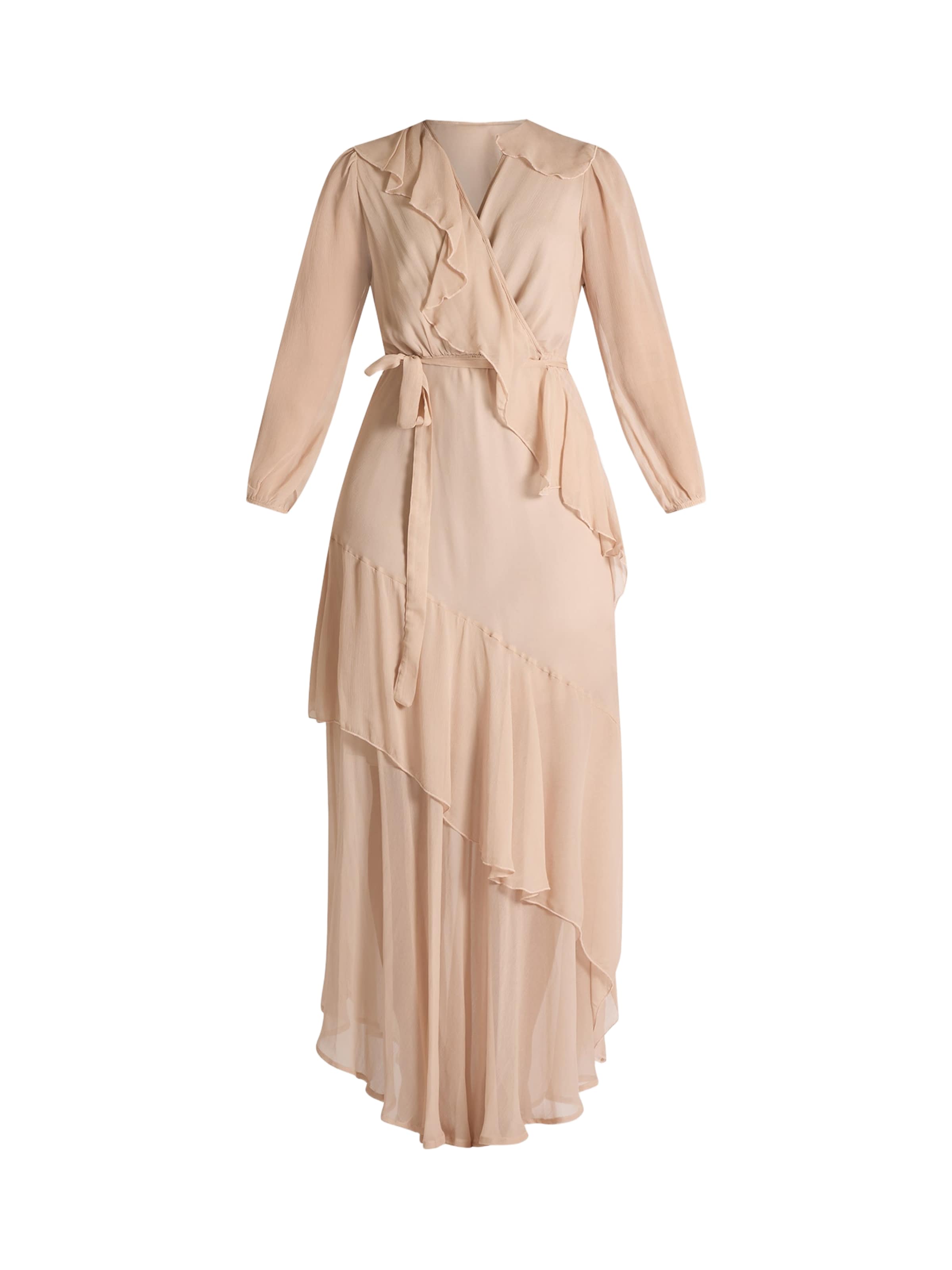 Dixie Dress in Beige: front