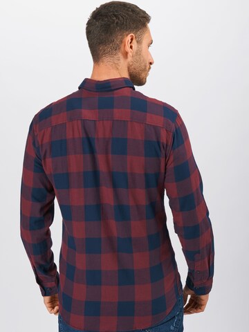 JACK & JONES Slim fit Button Up Shirt in Blue