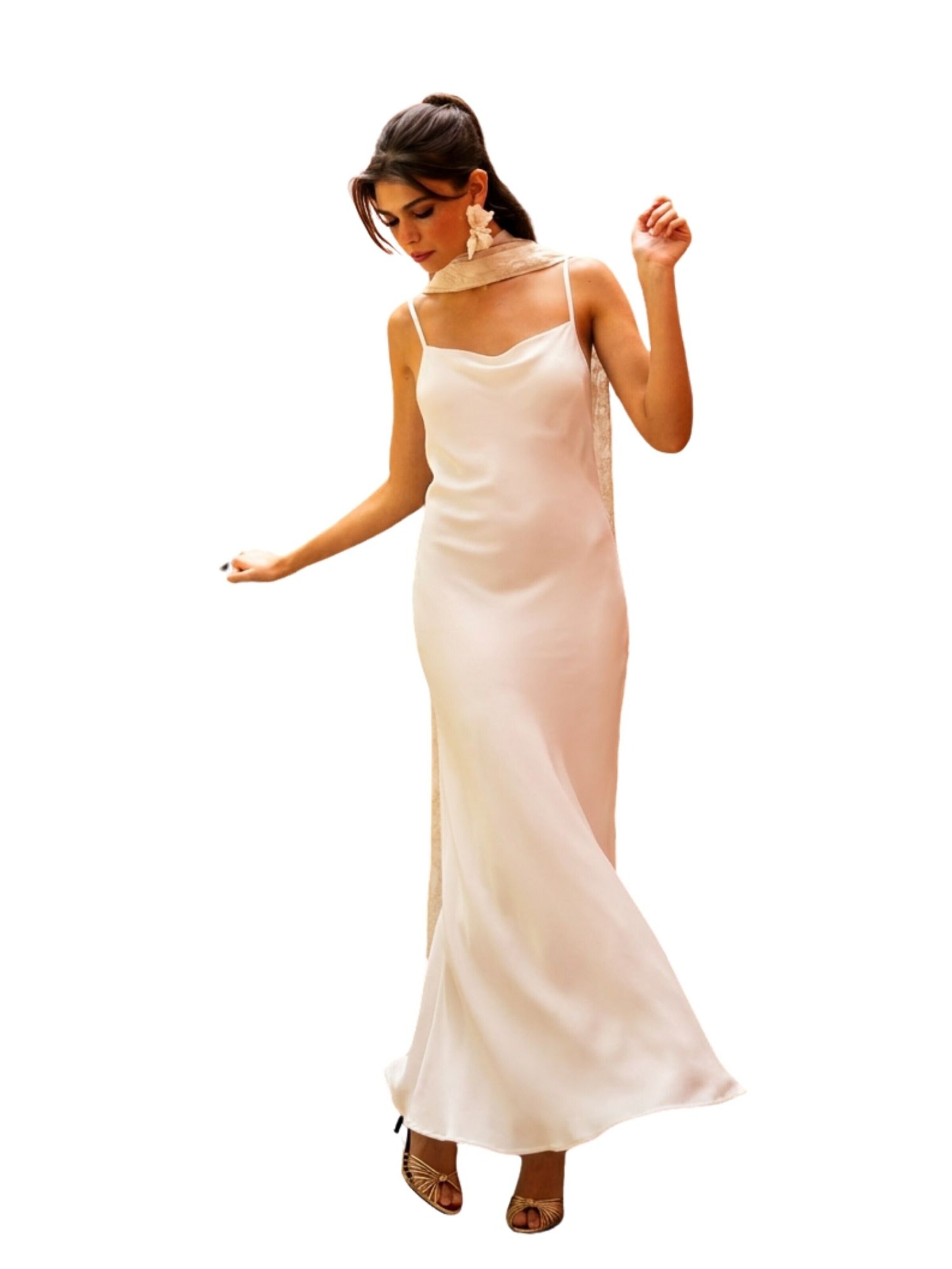 Abito da cocktail 'Wattala Dress' di Nisia PartyWear in bianco