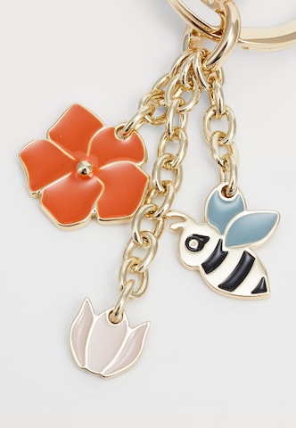 FURLA Key Ring 'BEE&FLOWERS' in Gold