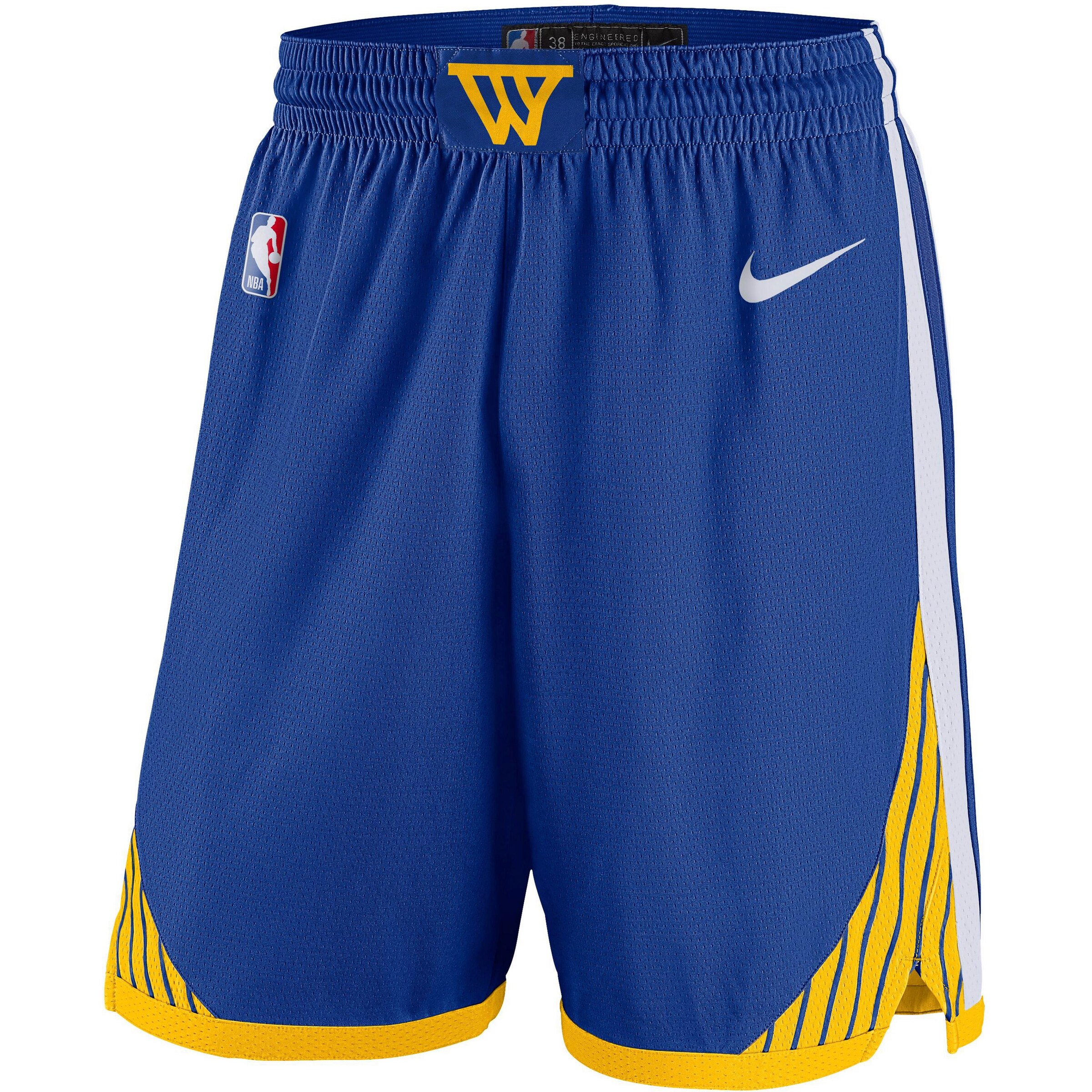 NIKE Loosefit Sportshorts 'Golden State Warriors' in Blau: Vorderseite