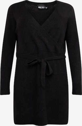 PIECES Curve Knitted dress 'ELLEN' in Black: front