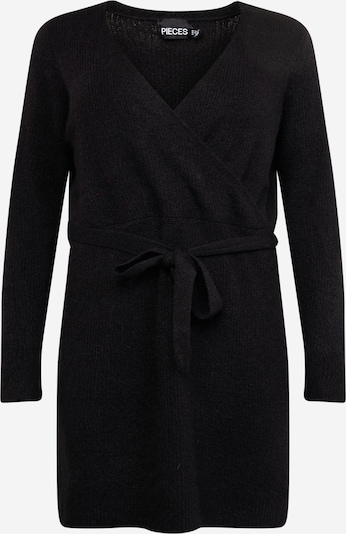 PIECES Curve Πλεκτό φόρεμα 'ELLEN' σε μαύρο, Άποψη προϊόντος