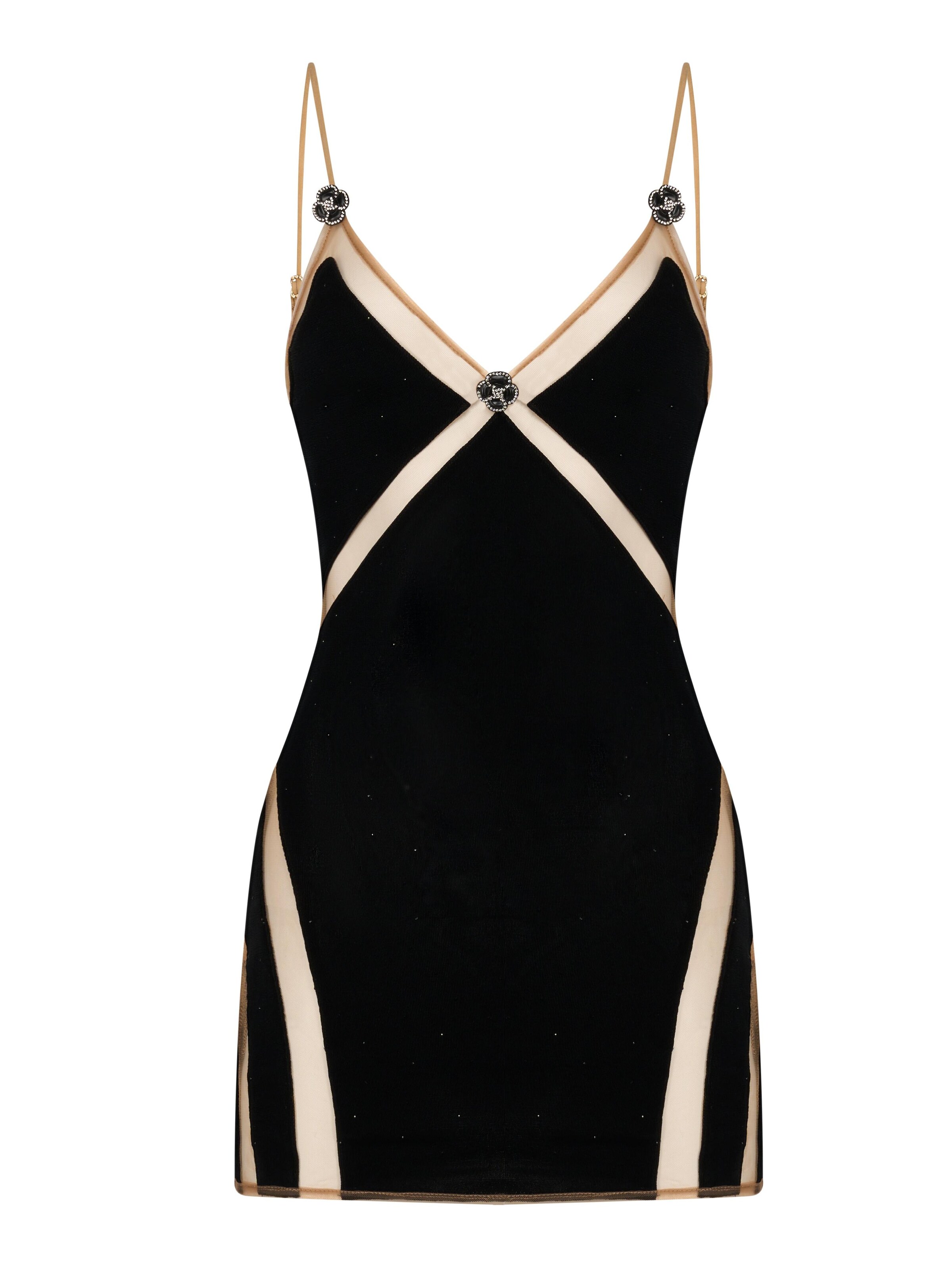 GOD SAVE QUEENS Evening dress in Black: front