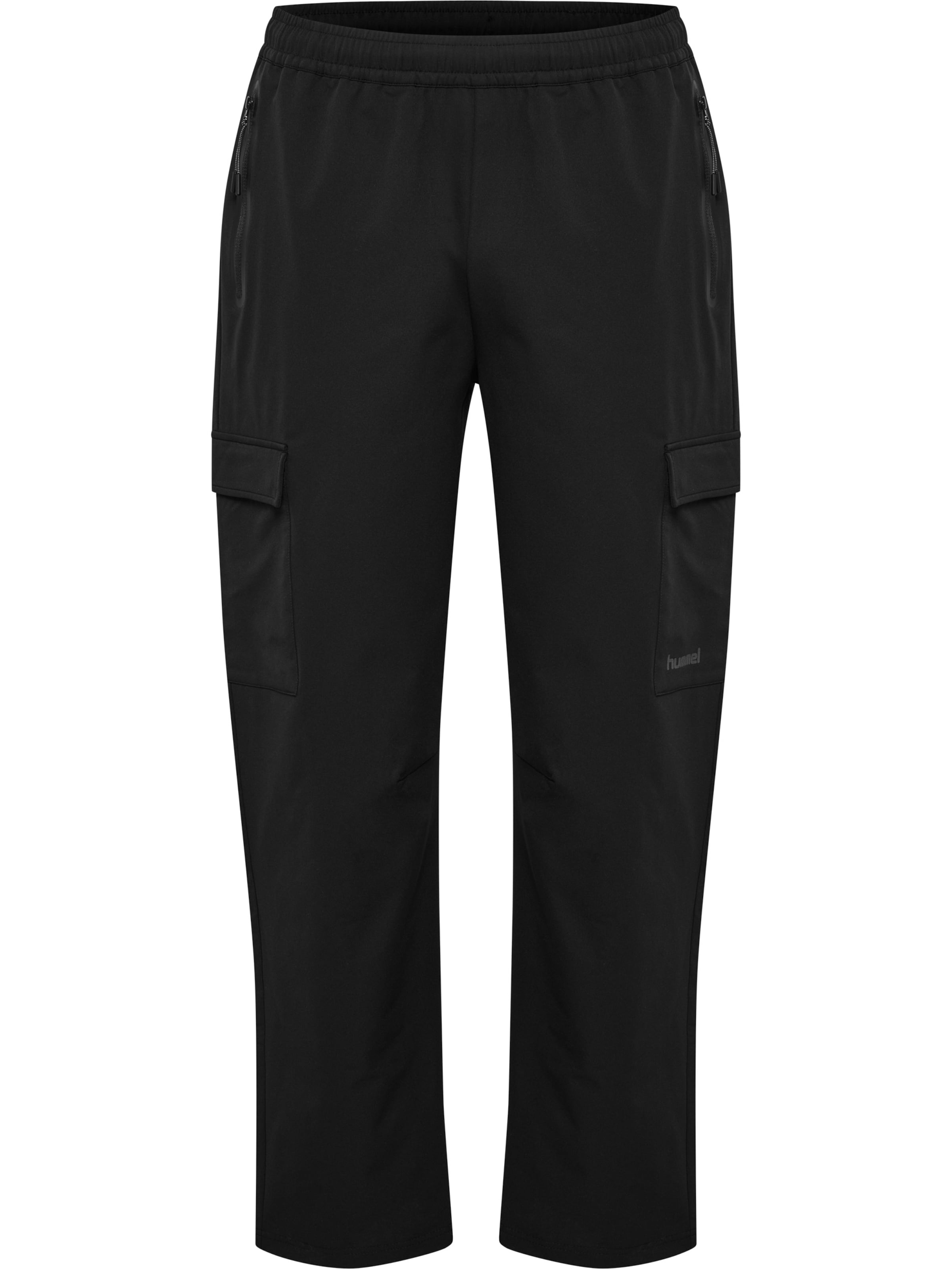 Loosefit Pantalon de sport Hummel en noir : devant
