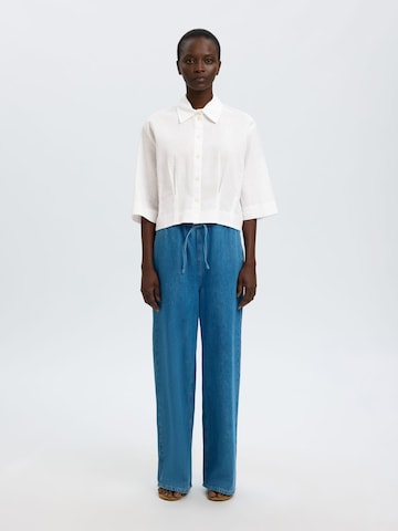SELECTED - Blusa en blanco