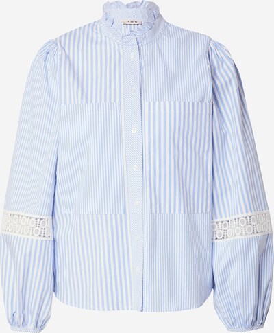 A-VIEW Bluse in hellblau / weiß, Produktansicht