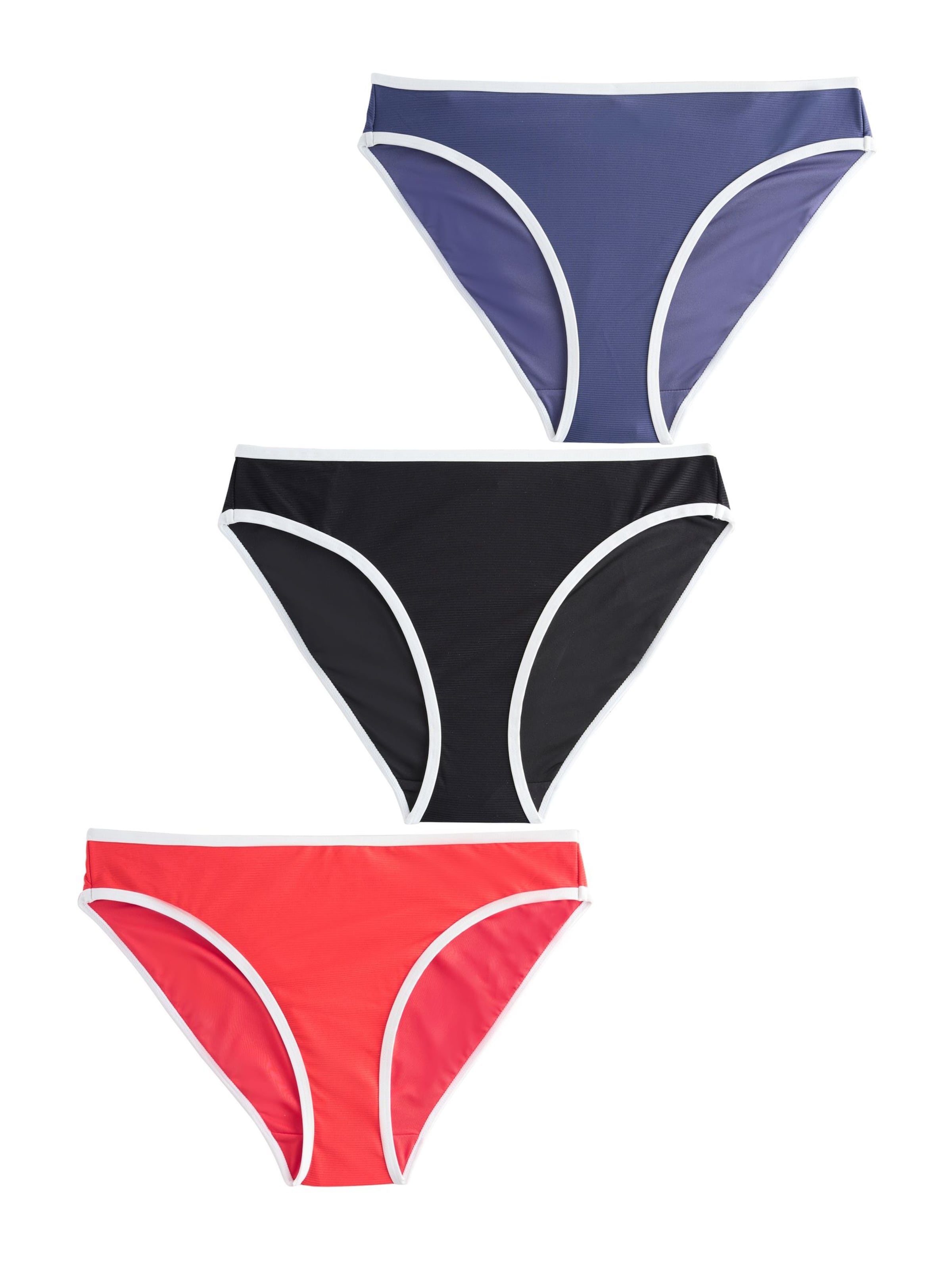 Next Bikini Bottoms in XS in Sapphire / Red / Black, Item view