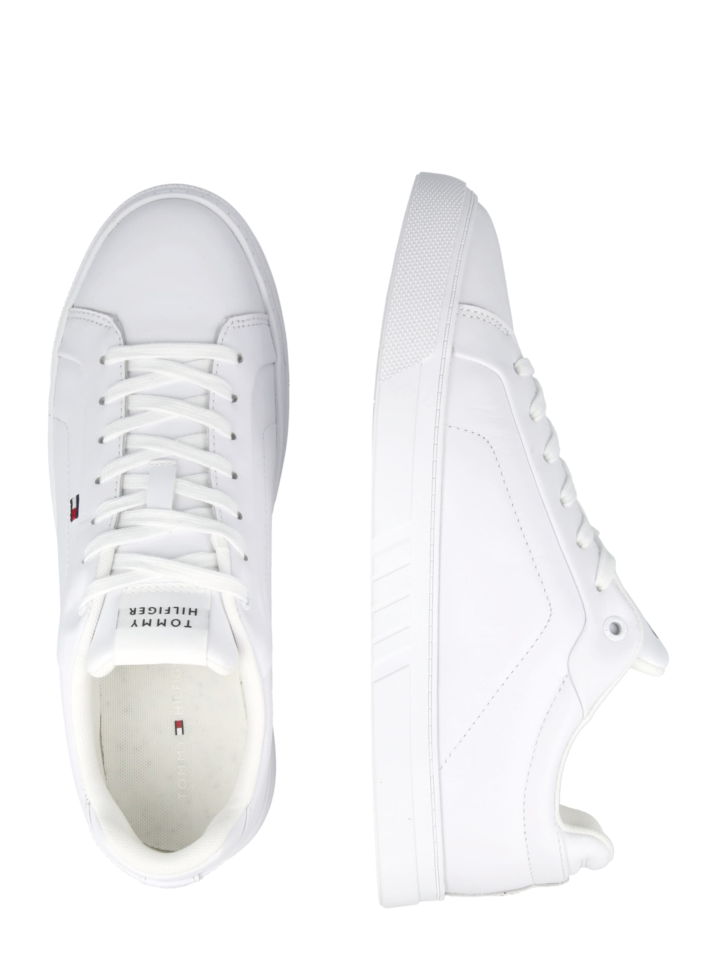 Sneaker bassa 'Icon Court' di TOMMY HILFIGER in bianco
