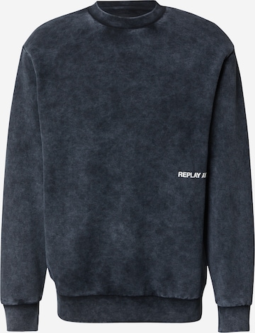 REPLAY Sweatshirt in Zwart: voorkant