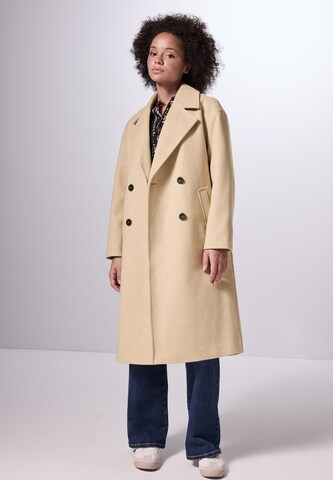 Street One Studio Between-Seasons Coat in Beige: front