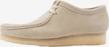 Clarks Originals Mokassiin 'Wallabee', värv beež: eest vaates