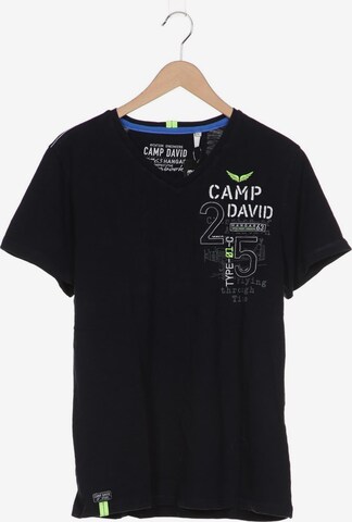 CAMP DAVID Shirt in L in Blue: front
