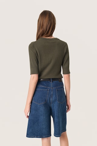 SOAKED IN LUXURY Pullover 'Spina' i grøn