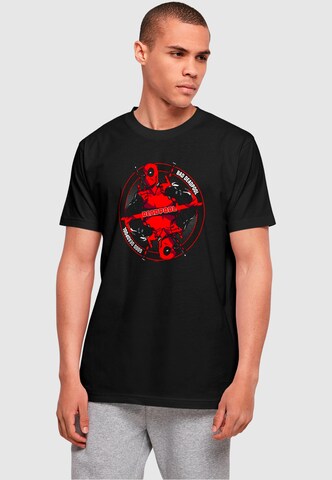 ABSOLUTE CULT Shirt 'Deadpool - Good Bad' in Black: front