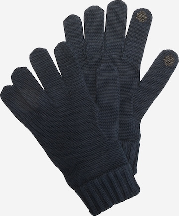 s.Oliver Full finger gloves in Blue: front