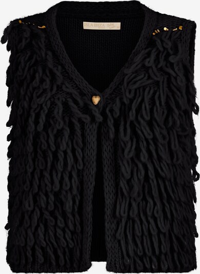 Isla Ibiza Bonita Gilet Knitted in schwarz, Produktansicht