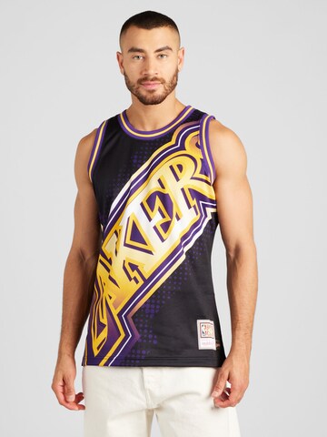 Mitchell & Ness Футболка 'BIG FACE' в Черный: спереди