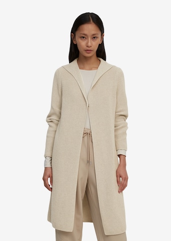 Marc O'Polo Knitted Coat in Beige: front
