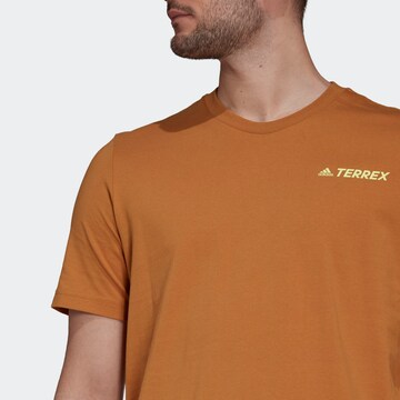 T-Shirt fonctionnel ADIDAS TERREX en marron