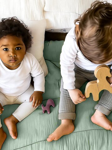 PAPATE - Manta para bebé en verde