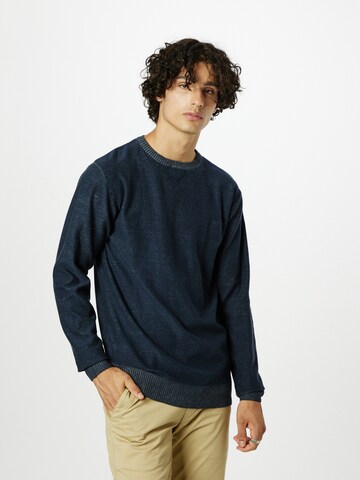 INDICODE JEANS Pullover 'Seashell' in Blau: predná strana