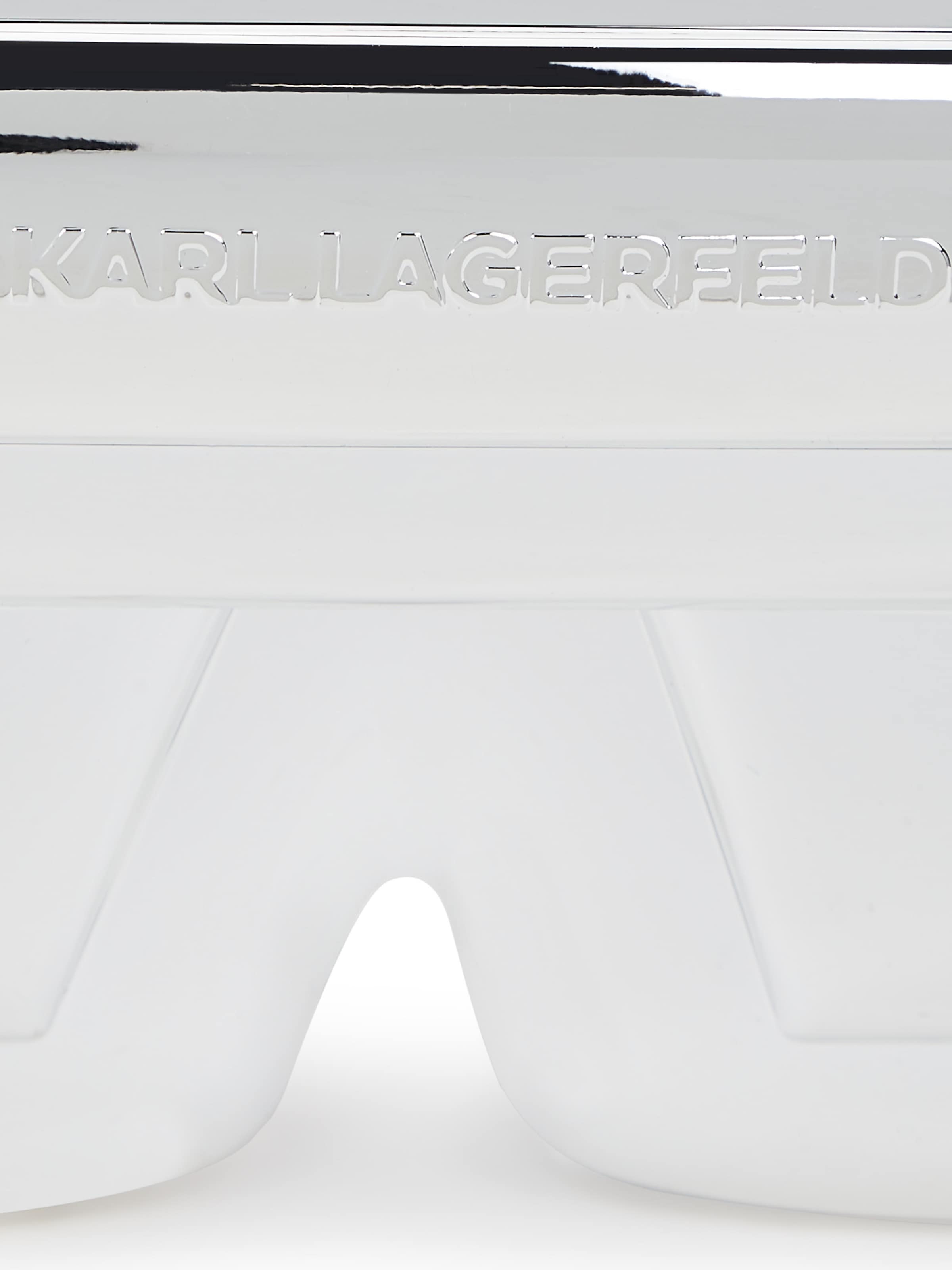 Pochette 'Ikon' Karl Lagerfeld en argent