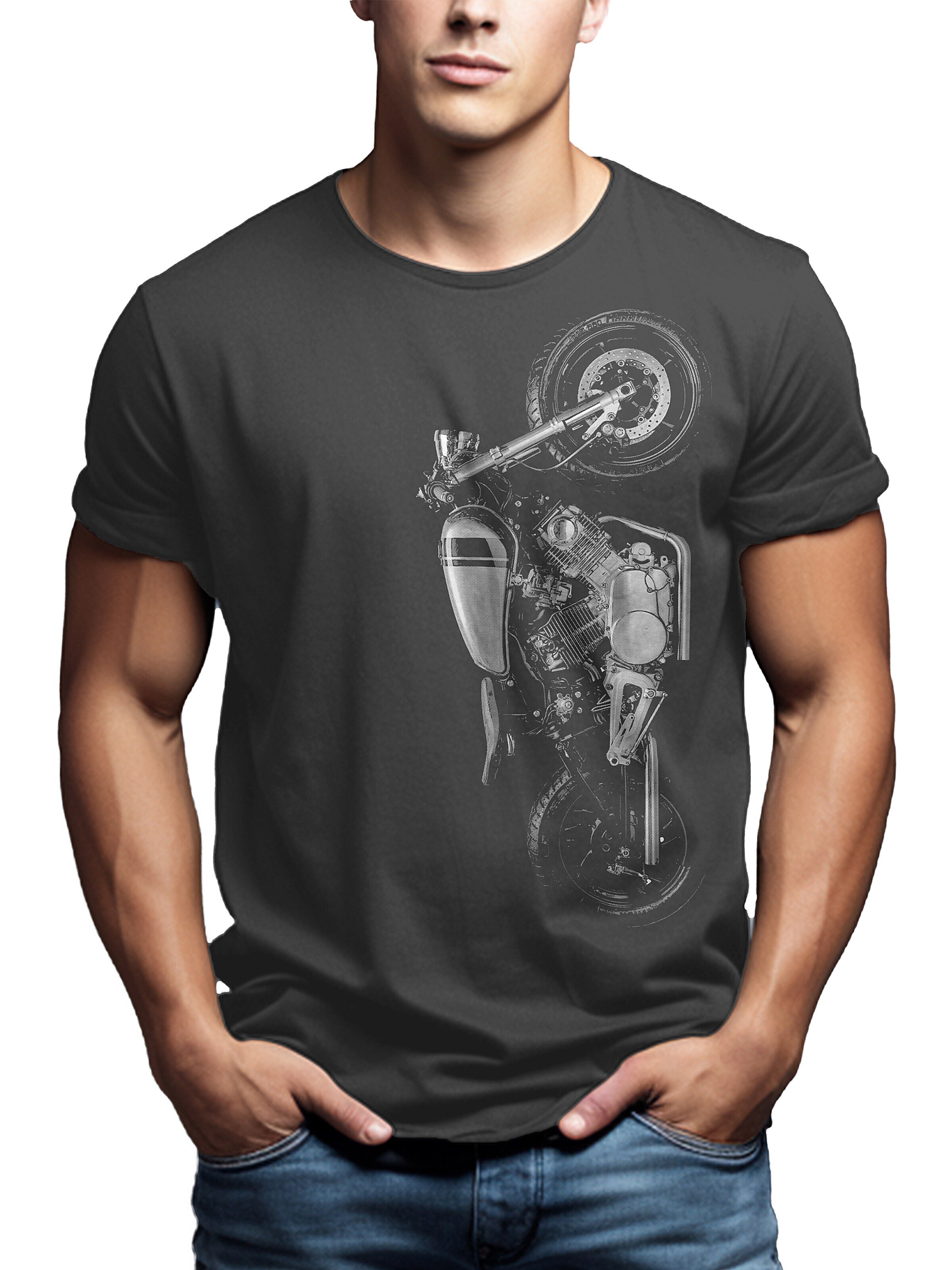 MAKAYA Shirt 'Virago' in Grey