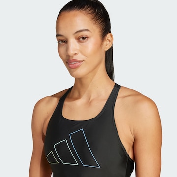 ADIDAS PERFORMANCE Bustier Sportbikini 'Big Bars' in Schwarz