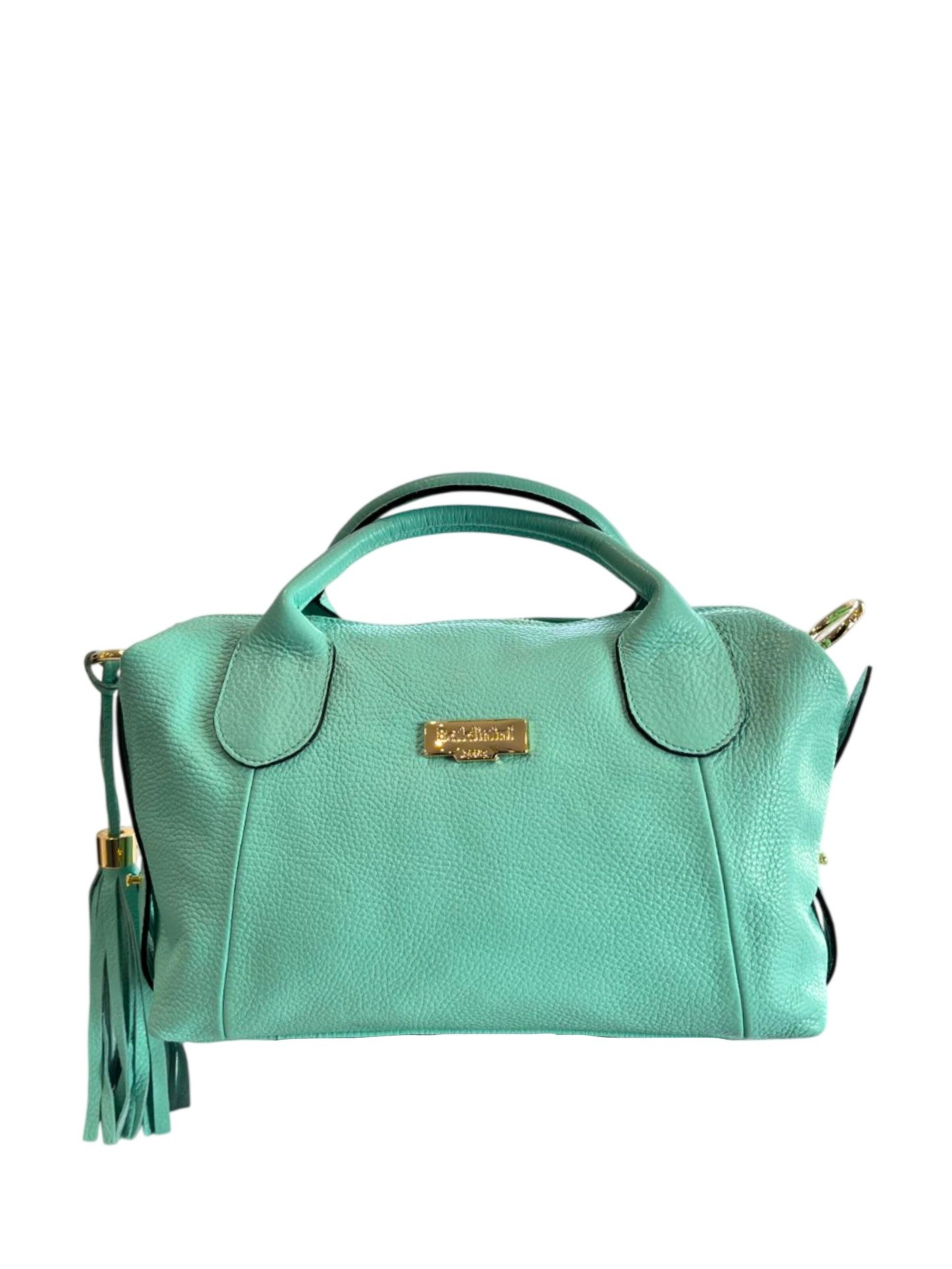 Borsa a mano 'Borsa a Mano Donna Pelle Vacchetta 100% - Modello Lucca Baldinini' di Baldinini Trend in blu: frontale