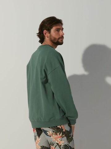 ABOUT YOU x Alvaro Soler Sweatshirt 'Pierre' in Green