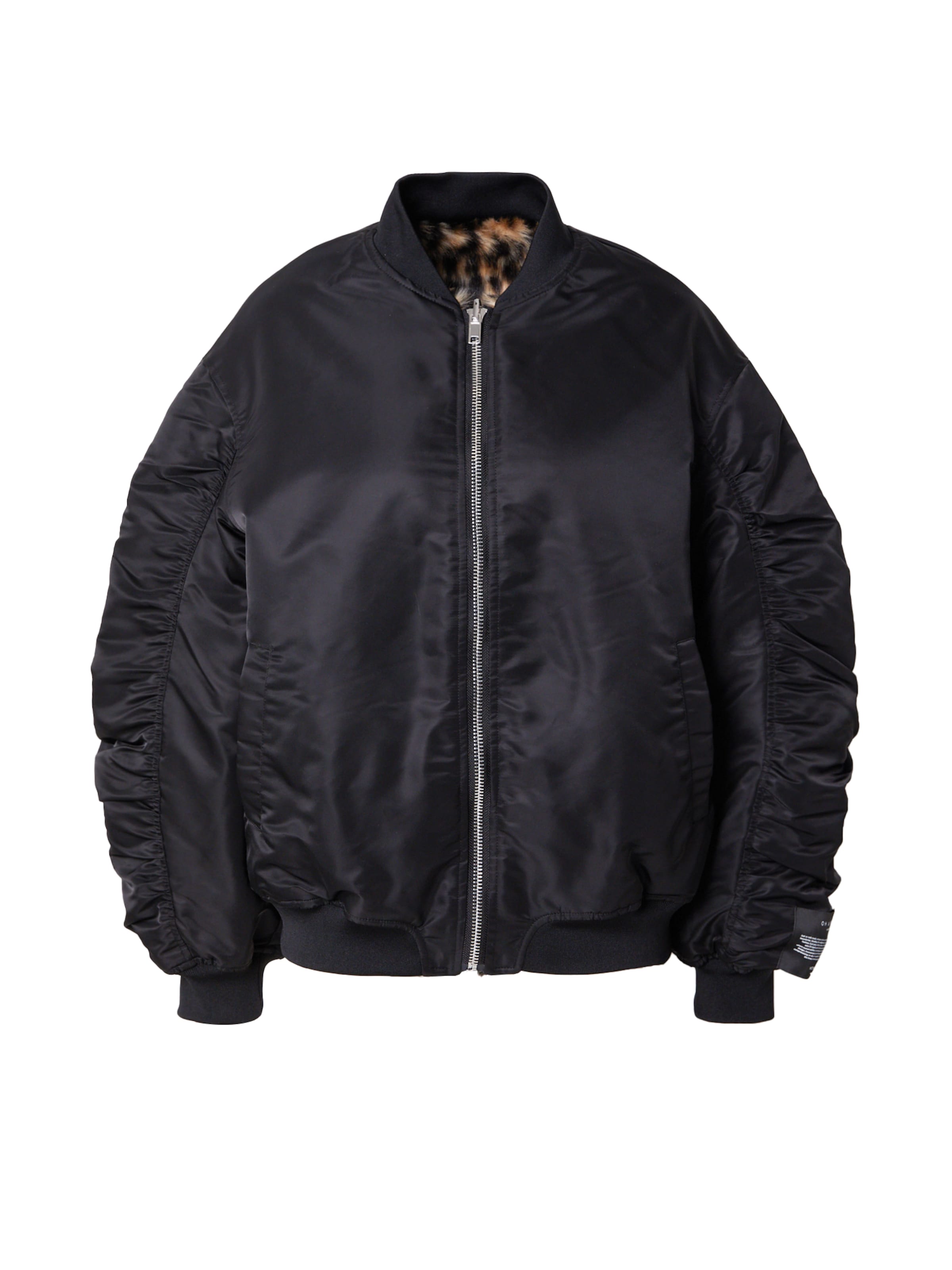 OH APRIL Φθινοπωρινό και ανοιξιάτικο μπουφάν σε μαύρο: μπροστά