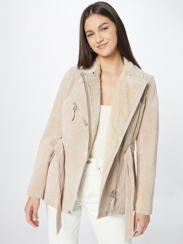 Veste mi-saison 'Modern Times' FREAKY NATION en beige : devant