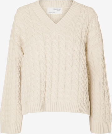 SELECTED FEMME Sweater 'KABALA' in Beige: front